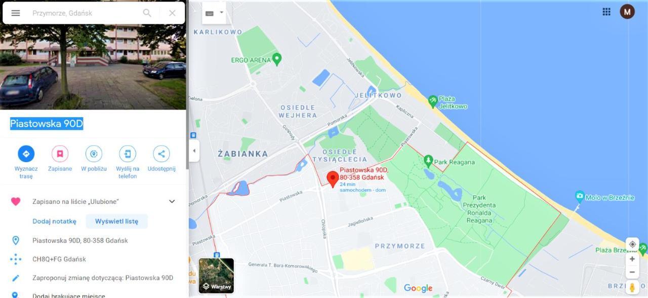 Apartament 2 Pokoje W Gdansku Blisko Morza 1500 M Do Plazy Esterno foto